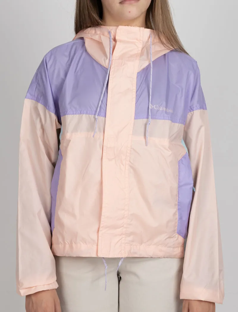 Columbia Flash Challenger Cropped Windbreaker Peach Blossom / Frosted