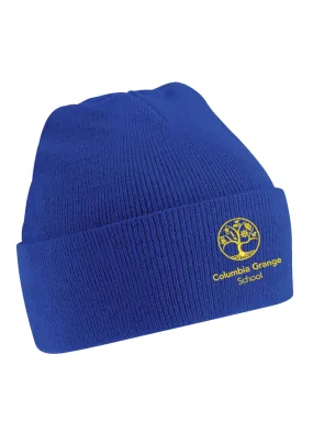 Columbia Grange Primary School Royal Blue Knitted Hat