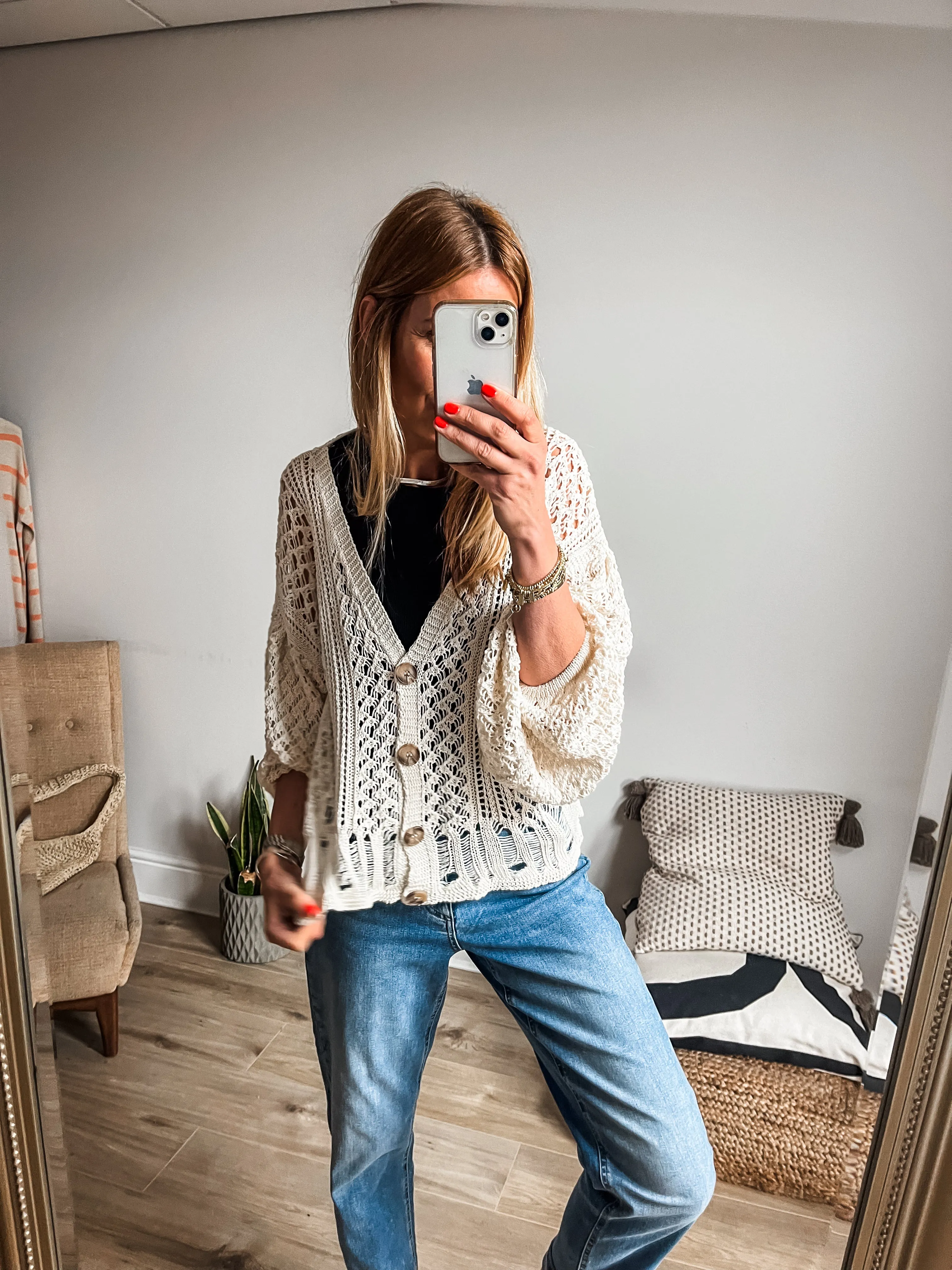 Crochet Knit Cardigan