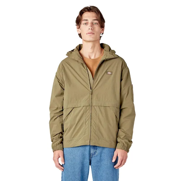 Dickies Jackson Windbreaker Jacket - Military Green