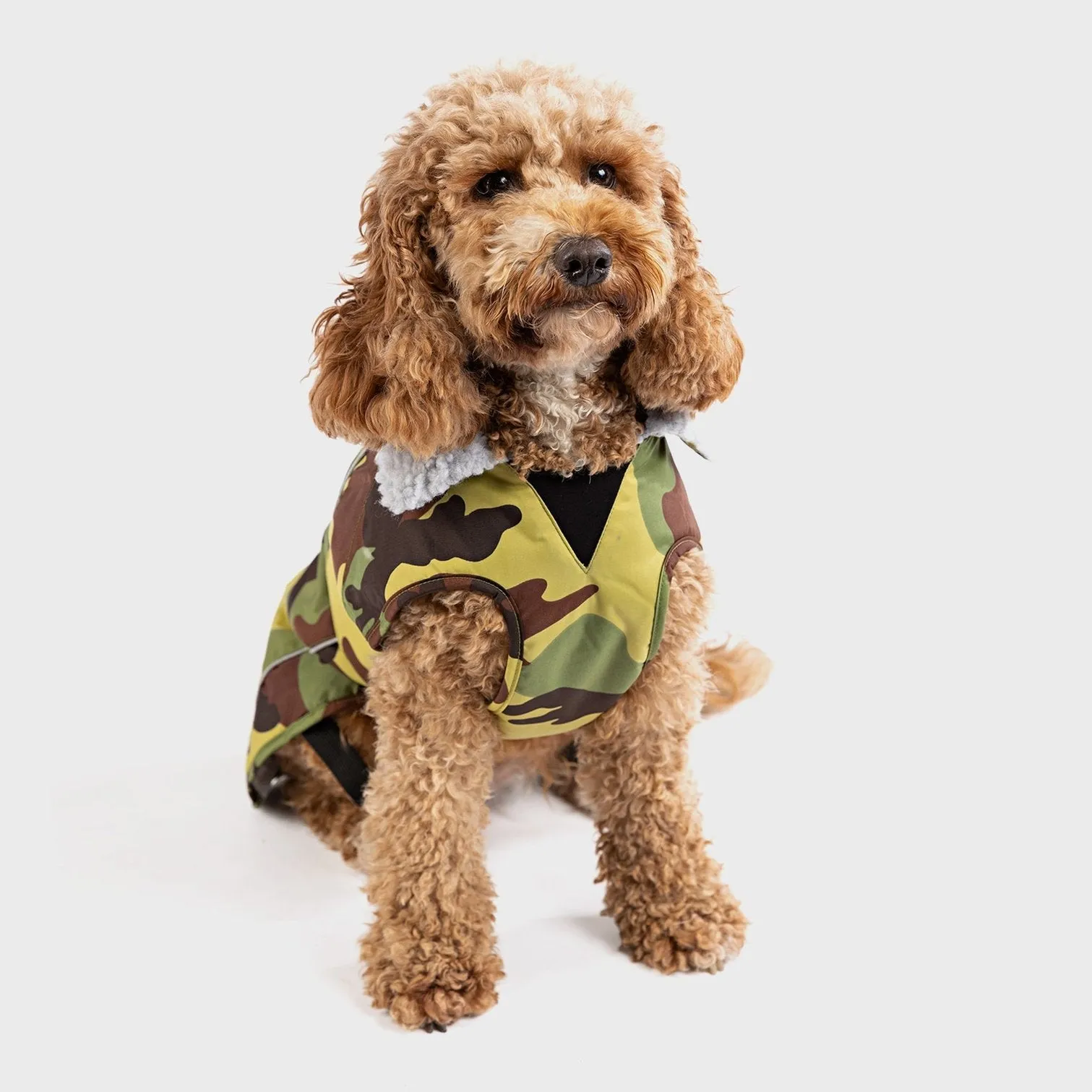 Dryrobe Dog Coat - Camo Grey