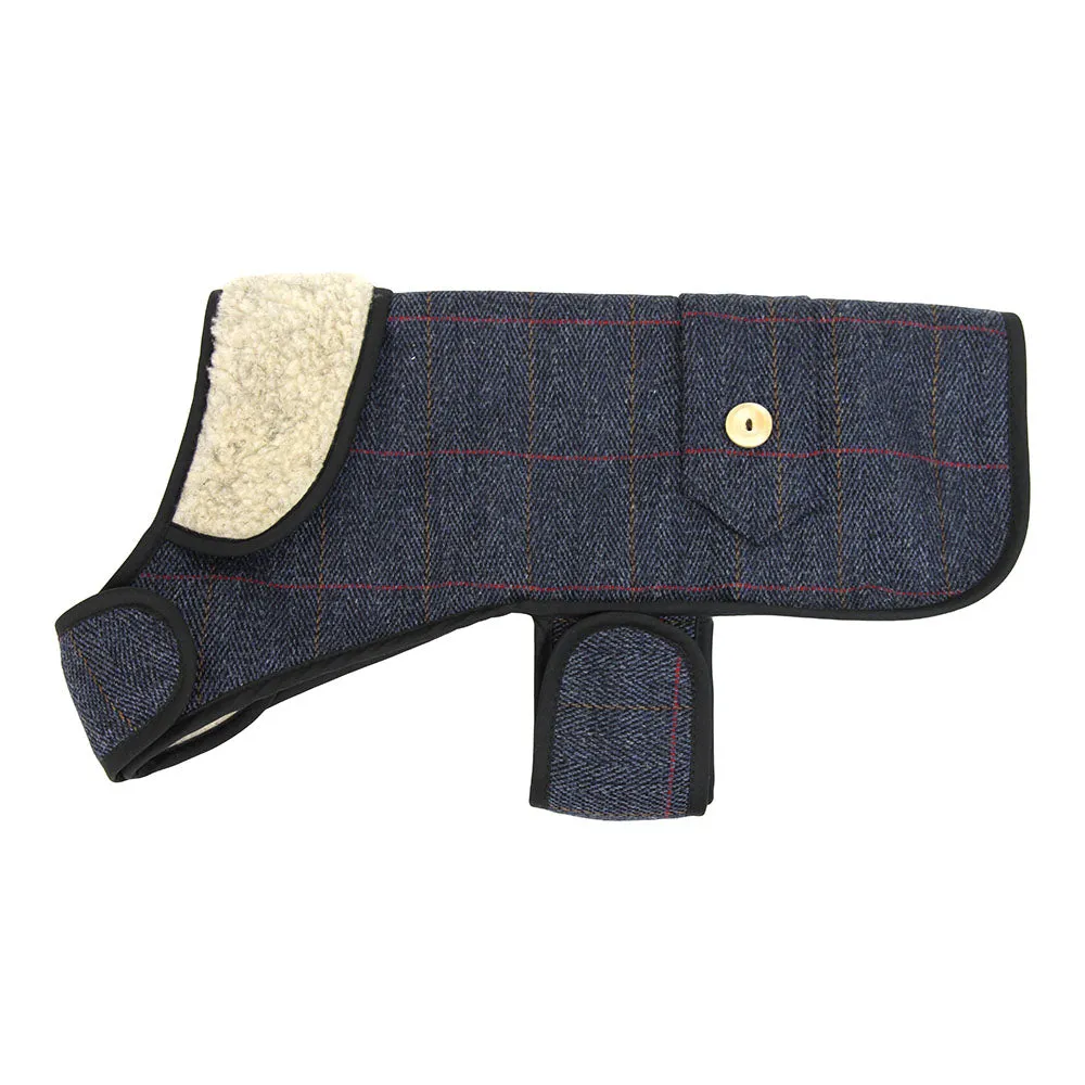 EARTHBOUND English Tweed Sherpa Dog Coat