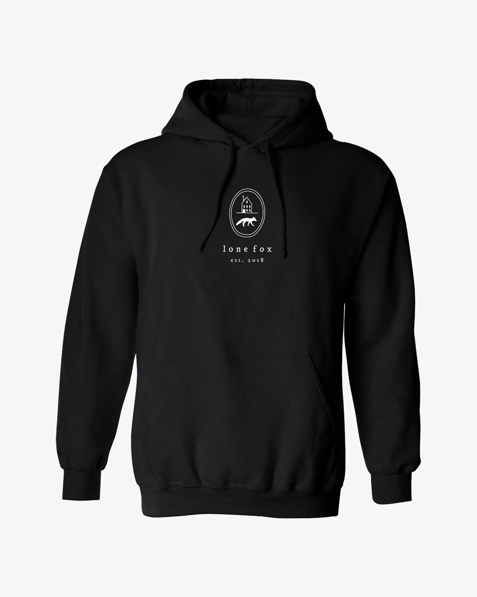 Embroidered Logo Hoodie - Black