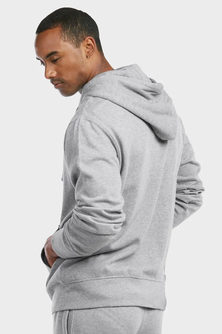 ET TU MEN'S LIGHTWEIGHT FLEECE ZIPPER HOODIE (HD2020E_H.GRY)