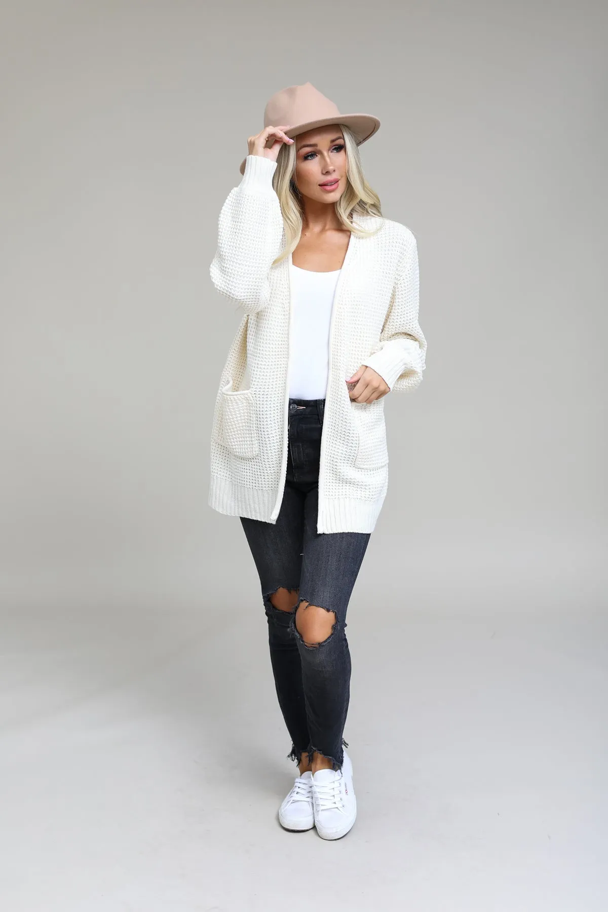 Fallbrook Waffle Cardigan