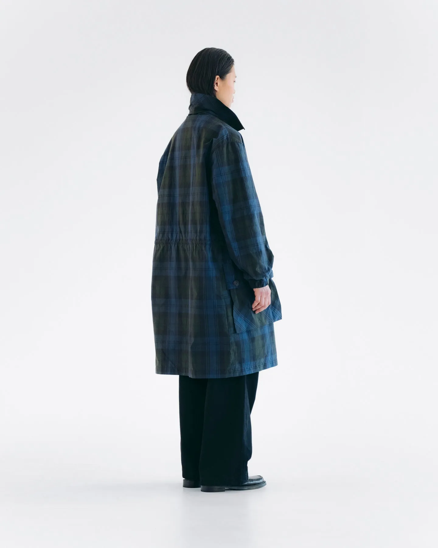 Field Coat Wax Check Blue