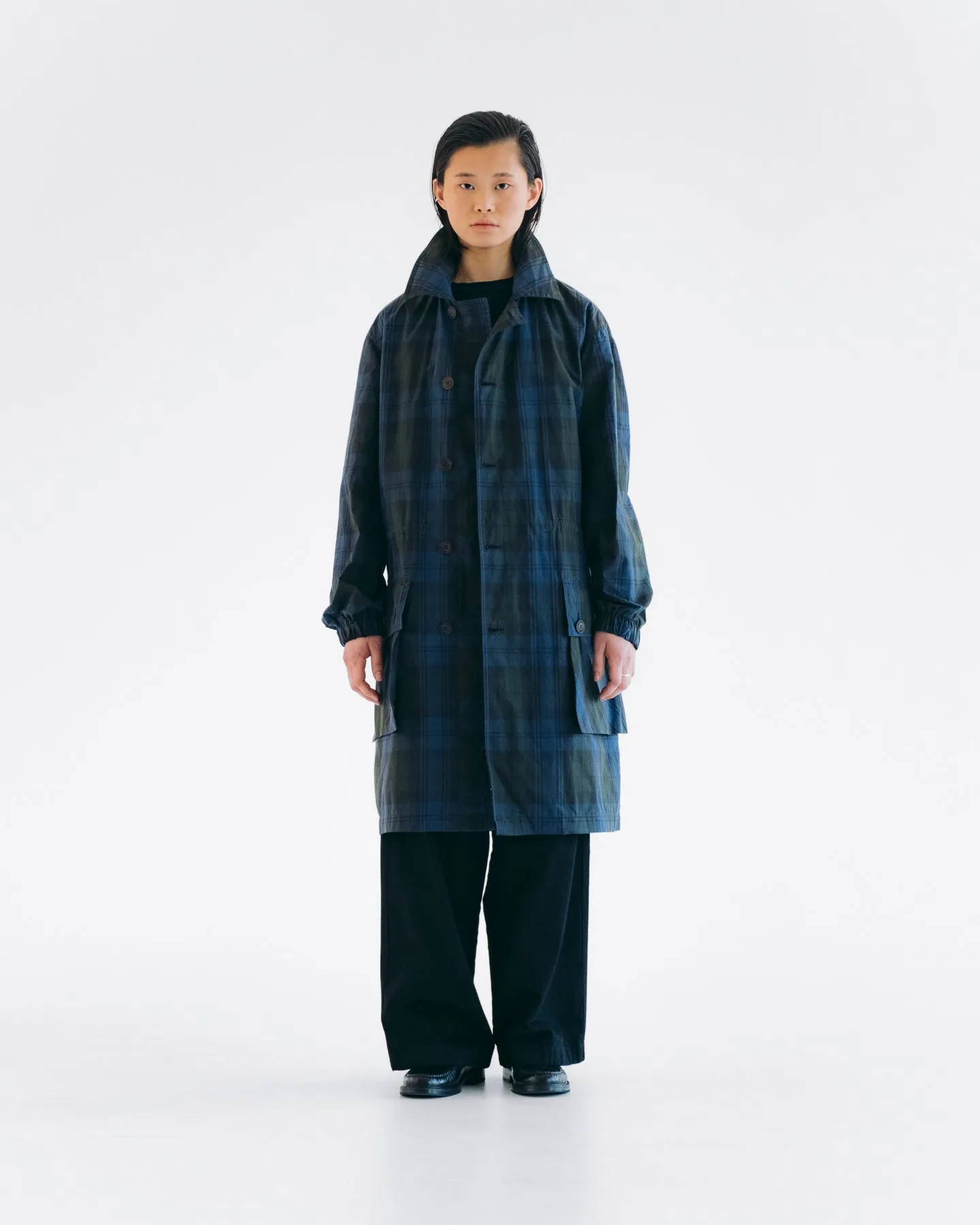 Field Coat Wax Check Blue