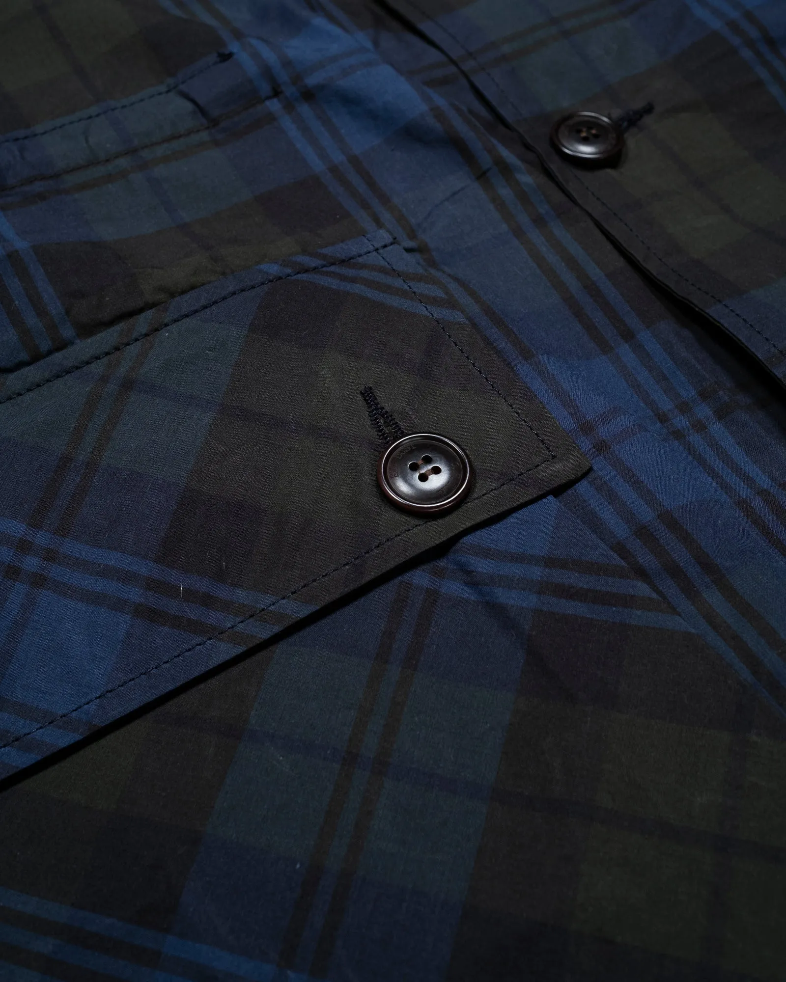 Field Coat Wax Check Blue