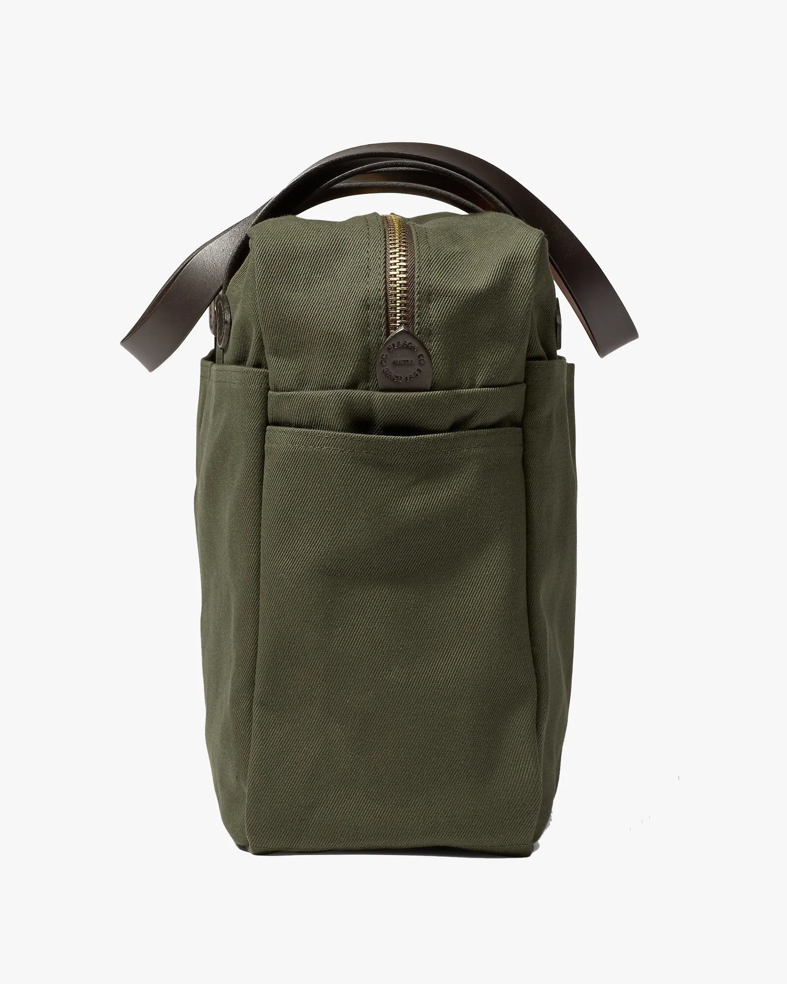 Filson Rugged Twill Tote Bag w / Zipper - Otter Green