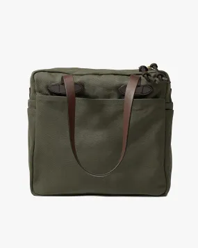 Filson Rugged Twill Tote Bag w / Zipper - Otter Green