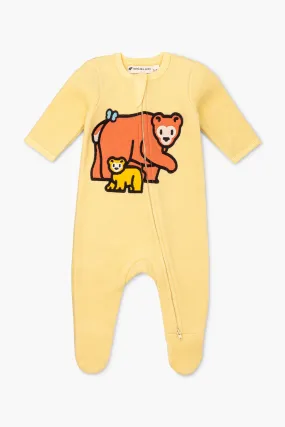 Fleece Zipper One-Piece_Forest Friends