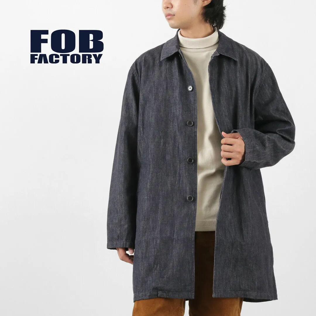 FOB FACTORY / F2437 Denim bask coat