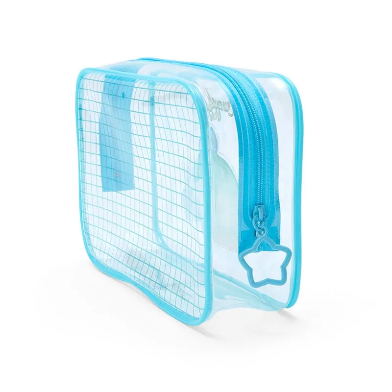 Hangyodon Clear Grid Zipper Pouch