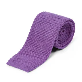 Knitted Tie - Purple