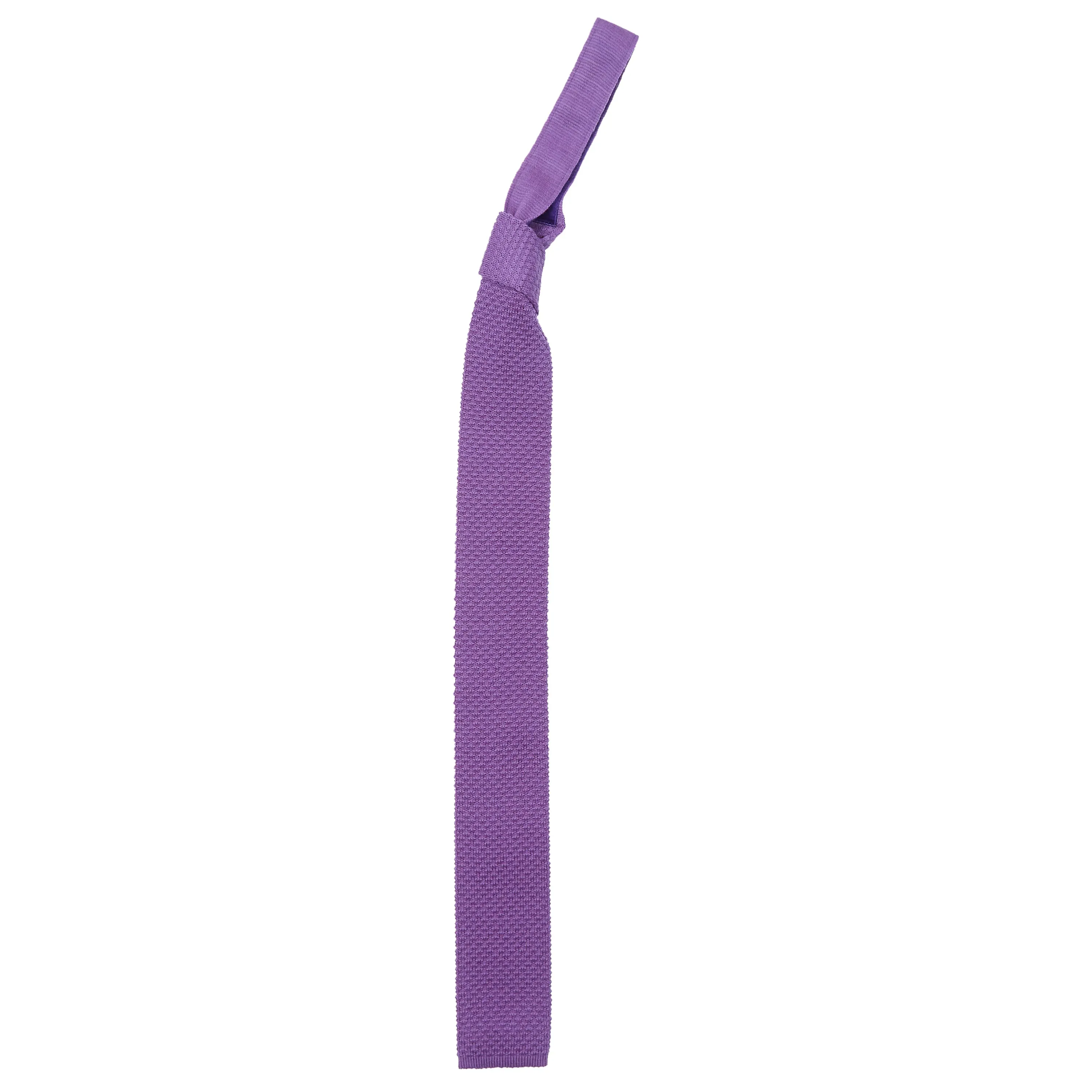 Knitted Tie - Purple