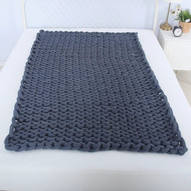 knitted weighted blanket