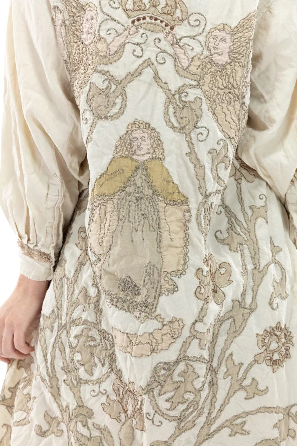 Leola Embroidered Smock Coat