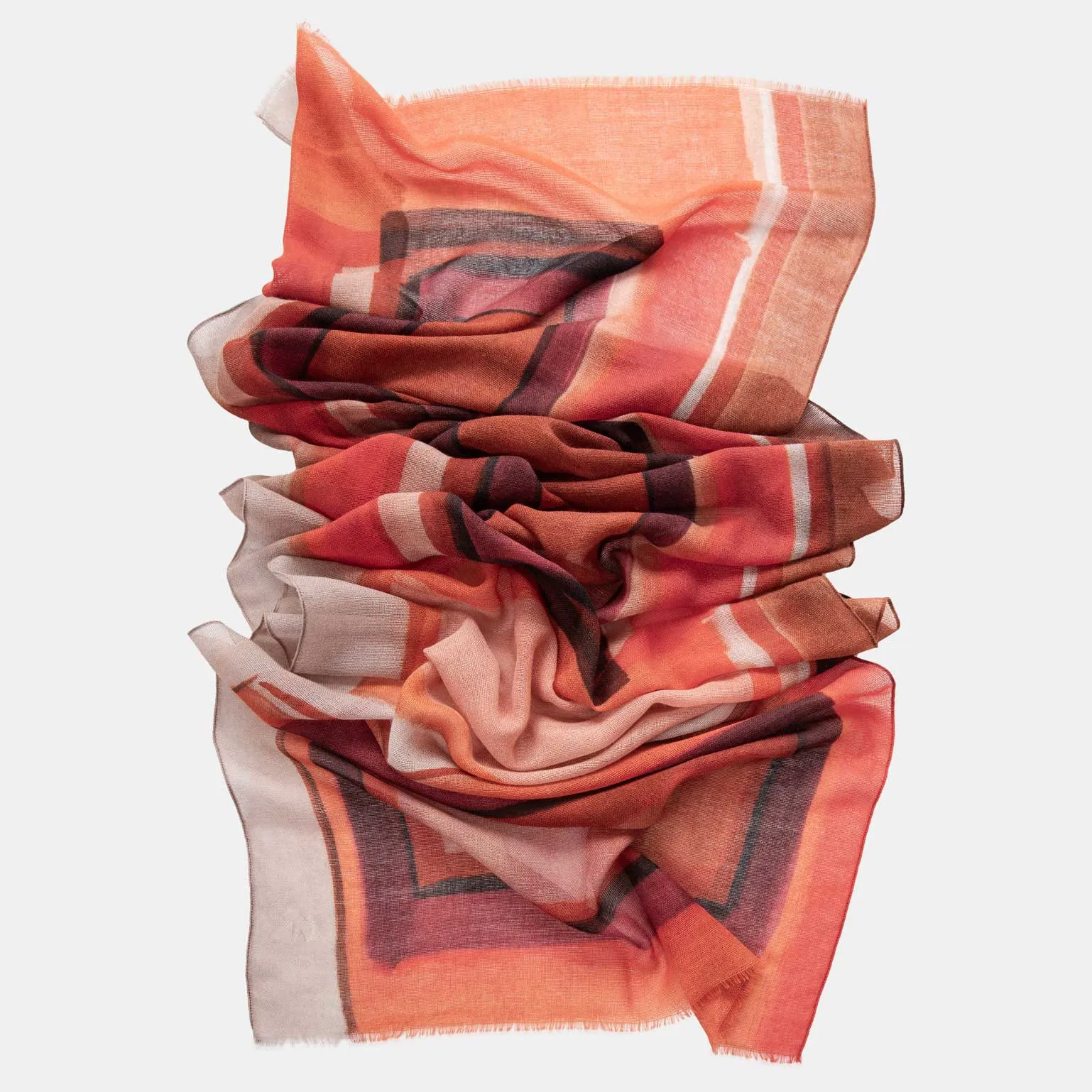 Madrid - Wool Scarf - Red