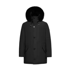 Men's Deluxe Parka Coat - (Black Fox Trim)