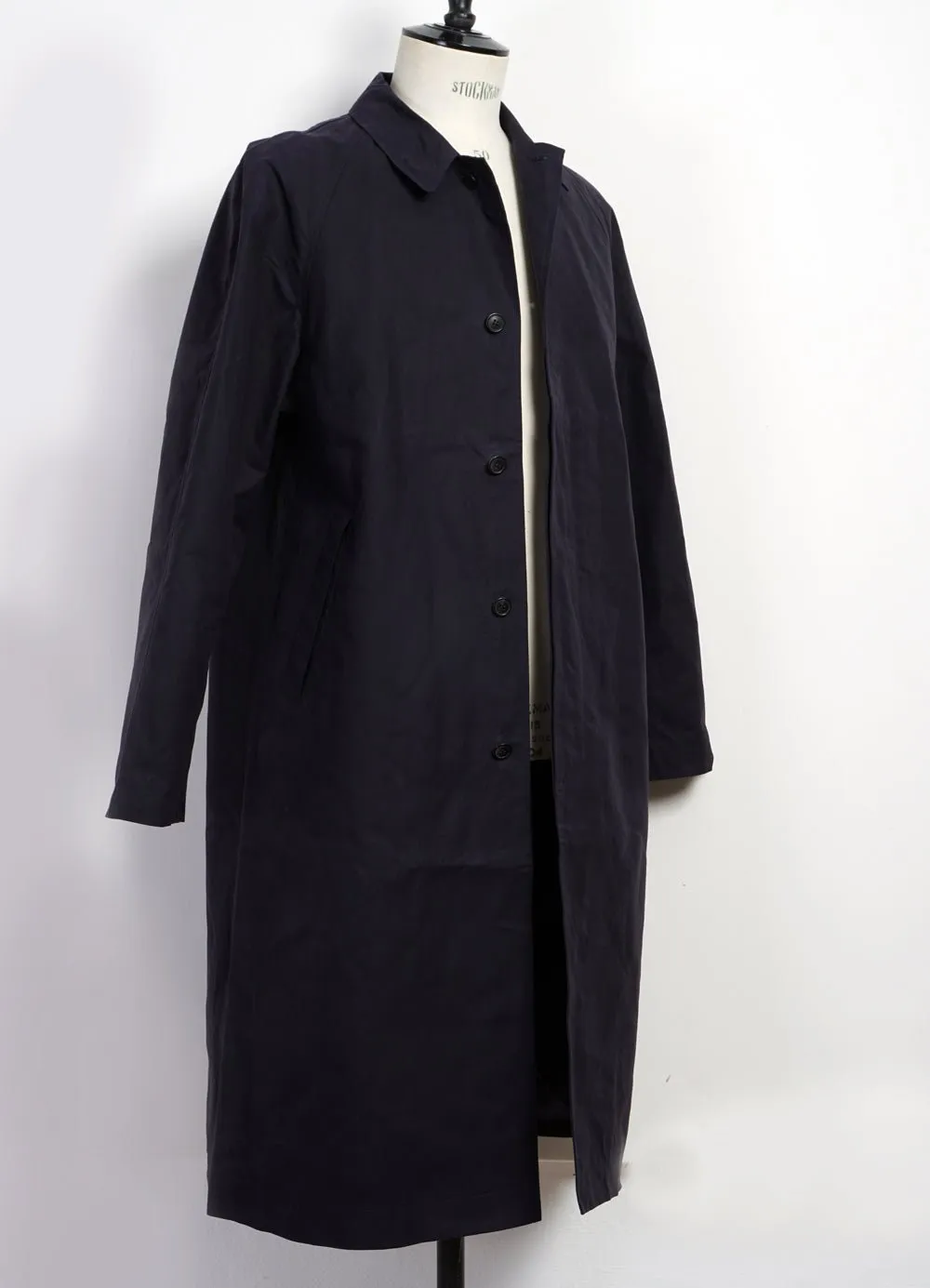 MORTEN | Long Windbreaker Coat | Deep Sea