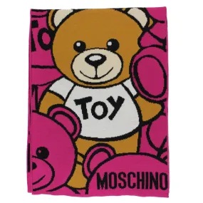 Moschino Wool Scarf Hot Pink Toy Teddy Bear SALE