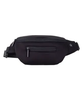 Neoprene in Black Adult Rebel Fanny Pack with Black Zipper