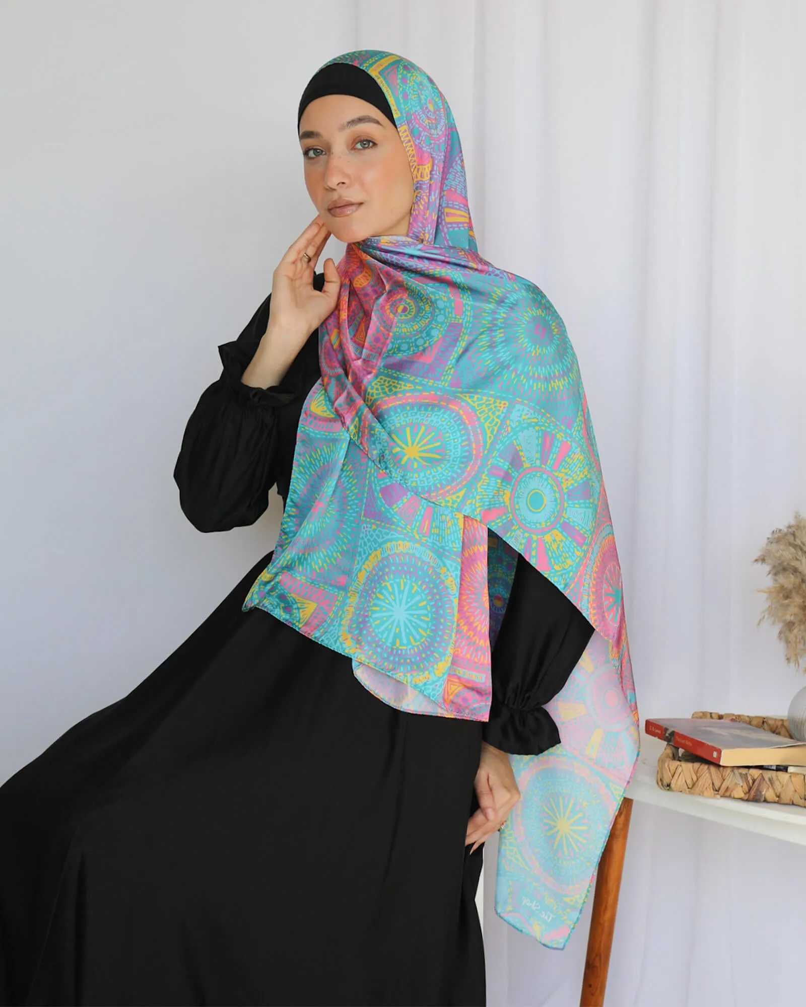 Printed Satin Scarf