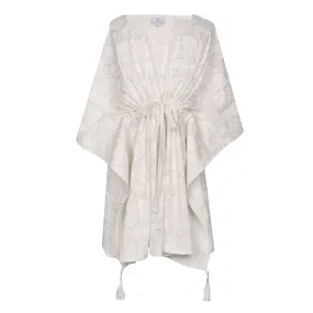 Snow White Short Cotton Kaftan