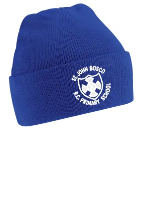 St John Bosco R.C. Primary School Royal Blue Knitted Hat