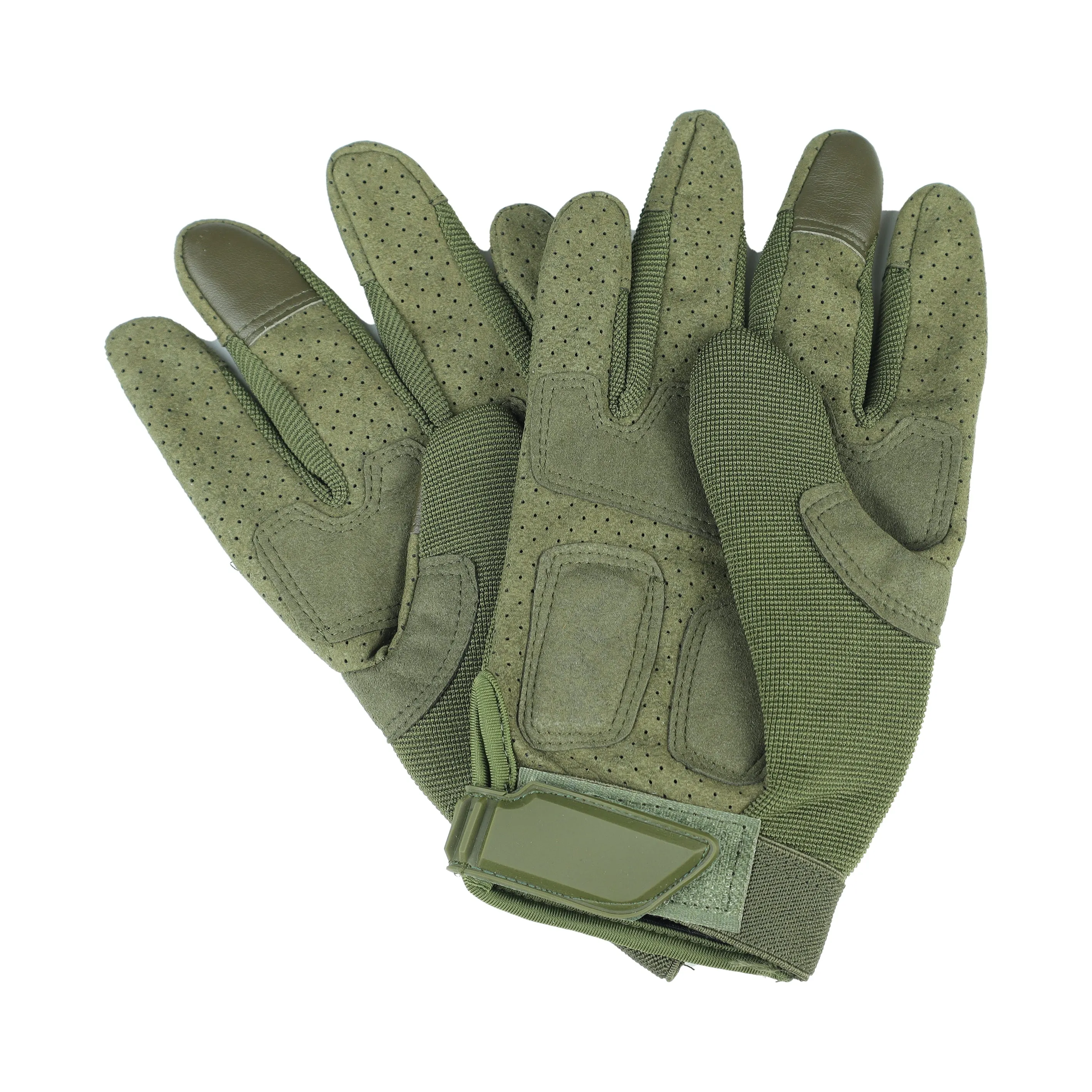 Tactical Full Finger Gloves - Olive Green