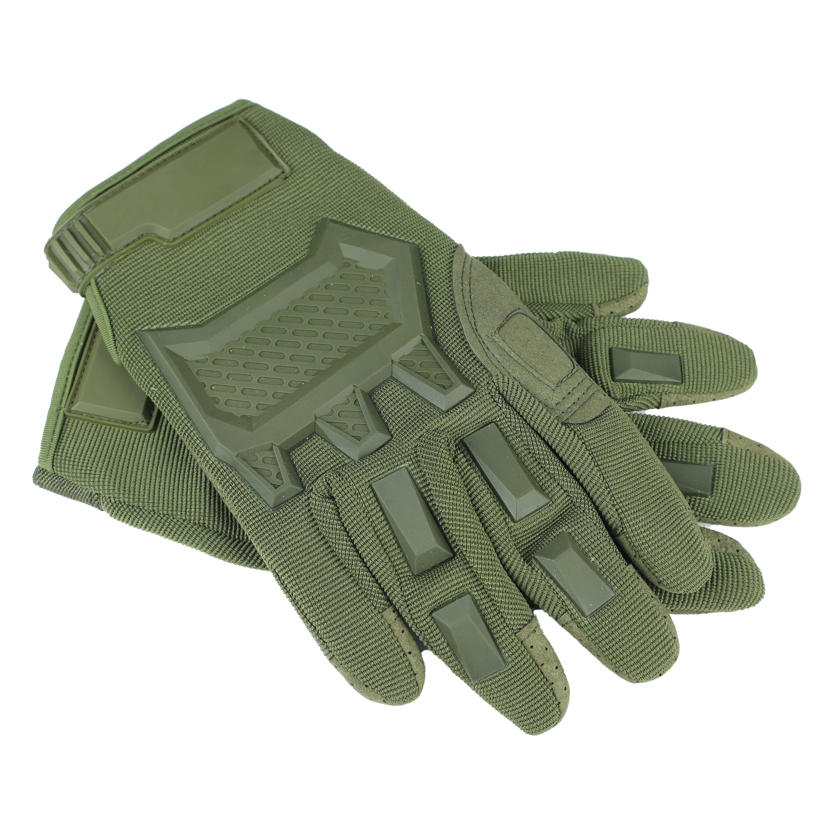 Tactical Full Finger Gloves - Olive Green