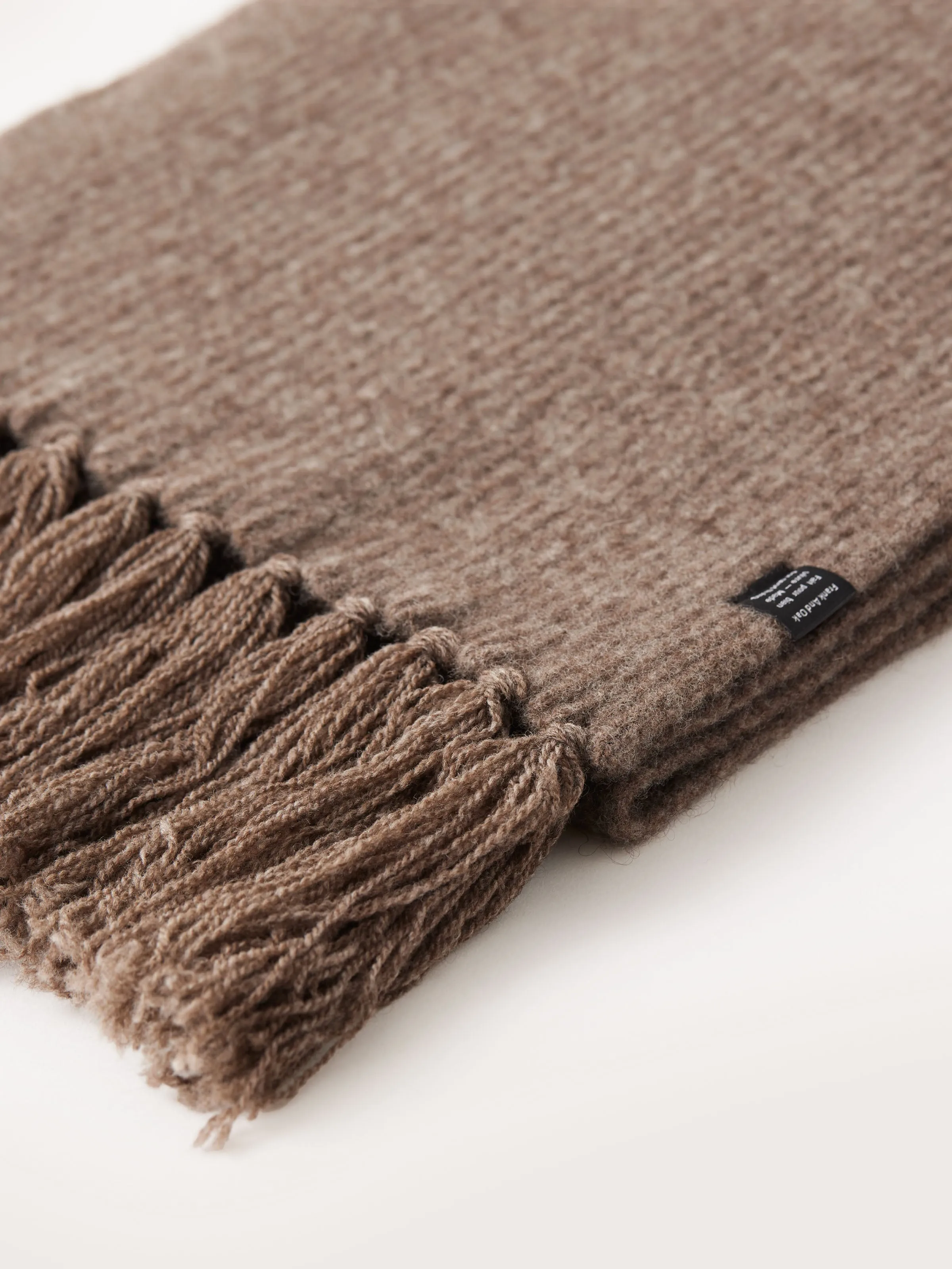 The Yak Wool Scarf in Dark Taupe