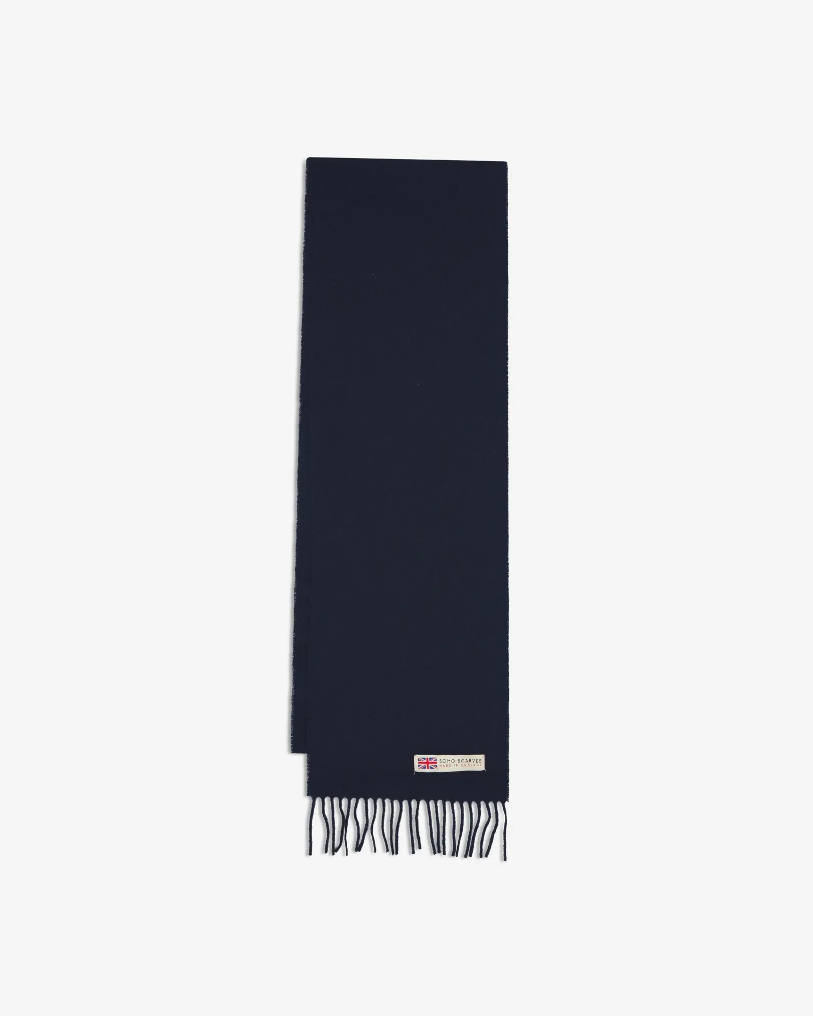 UK Wool Scarf - Lowlands in Navy