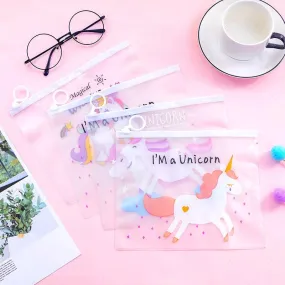 Unicorn Stationery Zipper Pouch