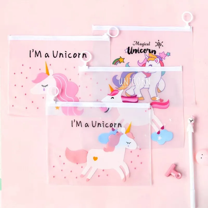 Unicorn Stationery Zipper Pouch