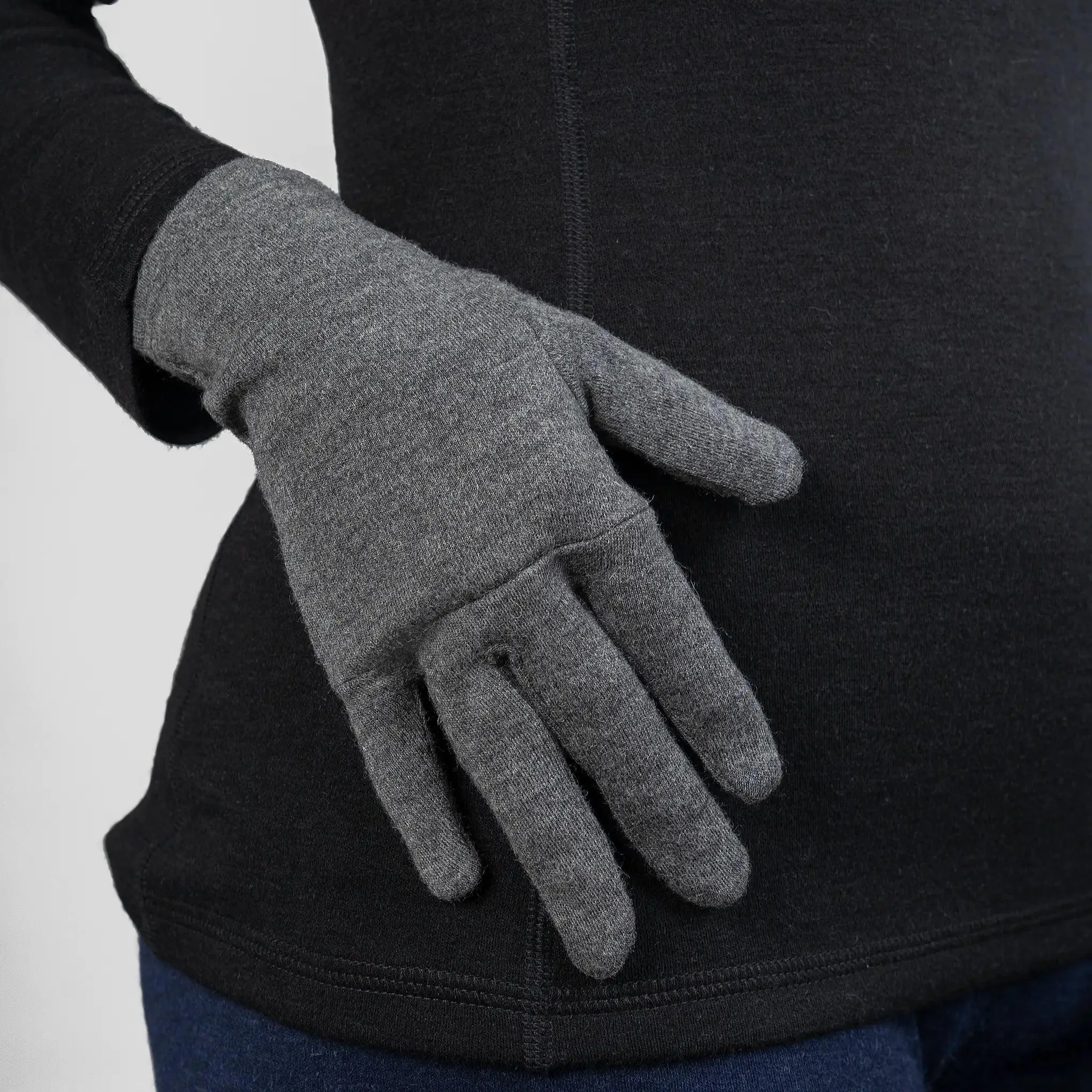 Unisex Alpaca Wool Gloves: 420 Midweight