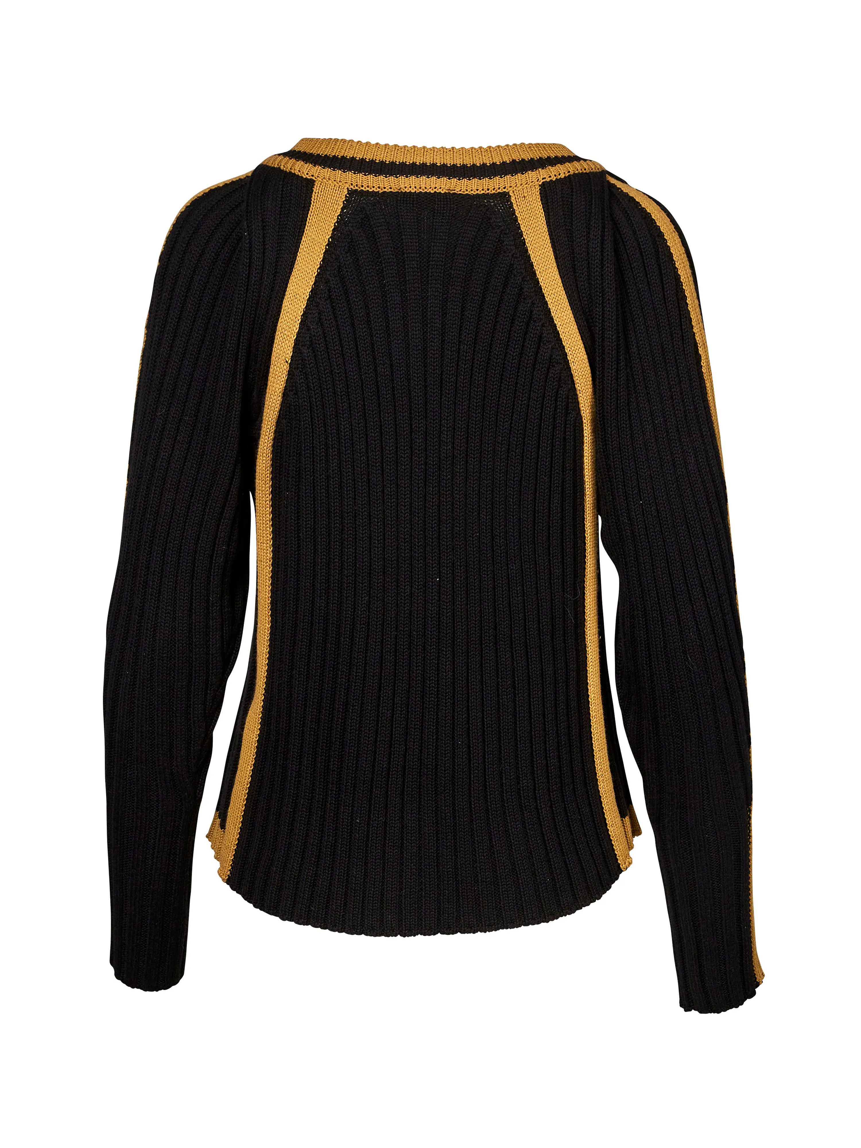 VEGA knitted blouse - Black mix