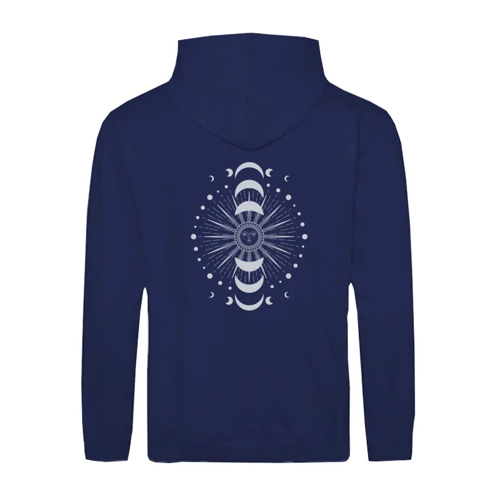 Zipper Hoodie Unisex - Sonne Mond -