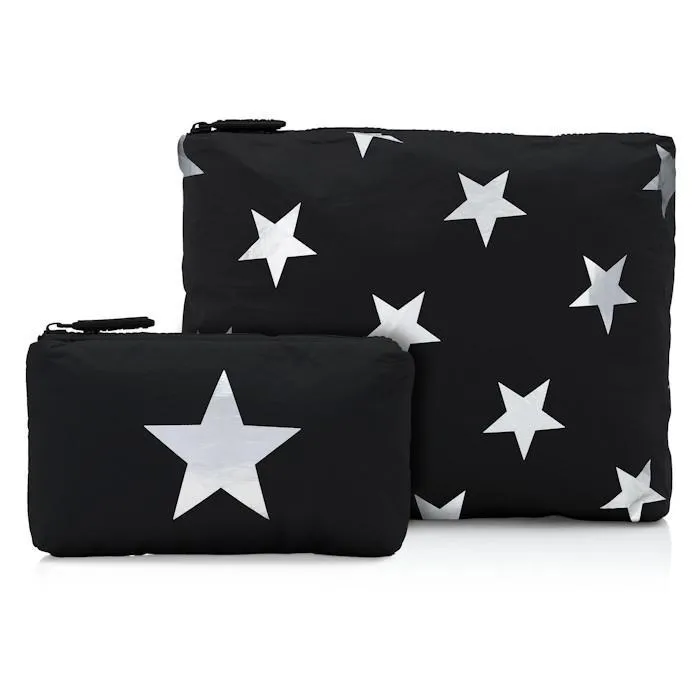 Zipper Pack Black/Silver Star