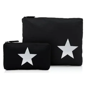 Zipper Pack Black/Silver Star